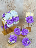 Purple Floral Set