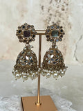 Silver Jhumkas