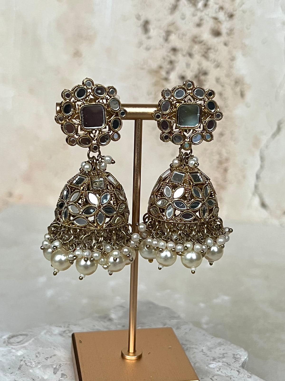 Silver Jhumkas