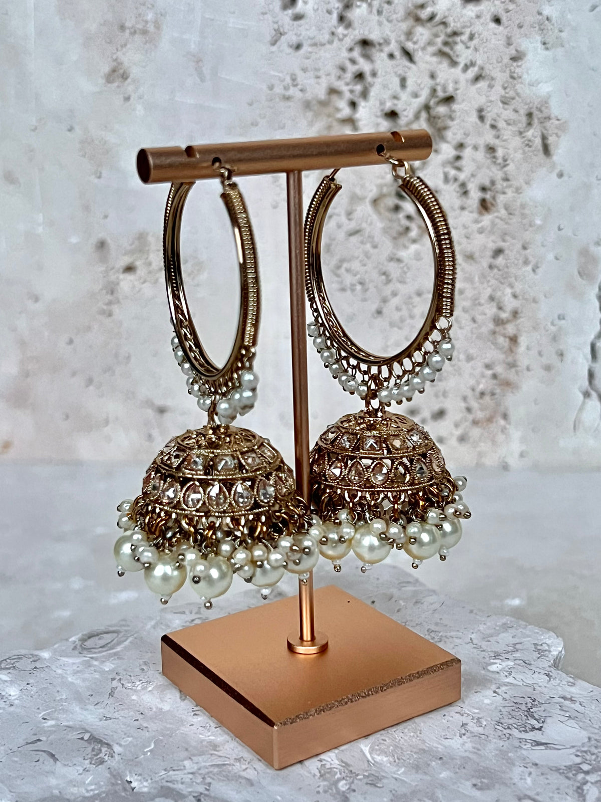 Kundan Jhumkas