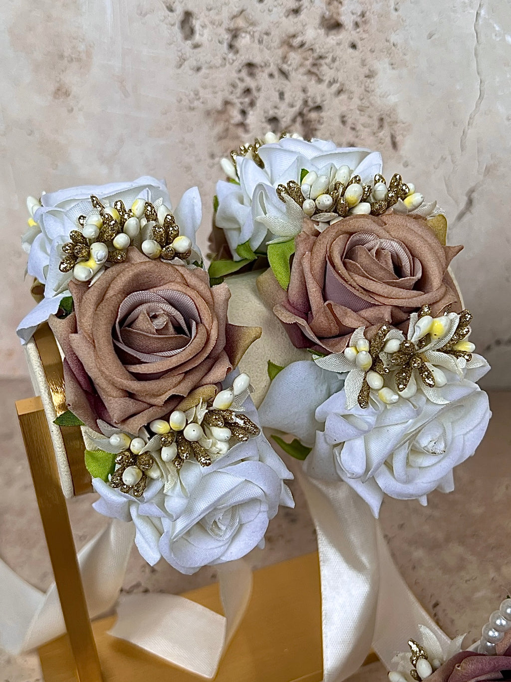 Brown Floral Set