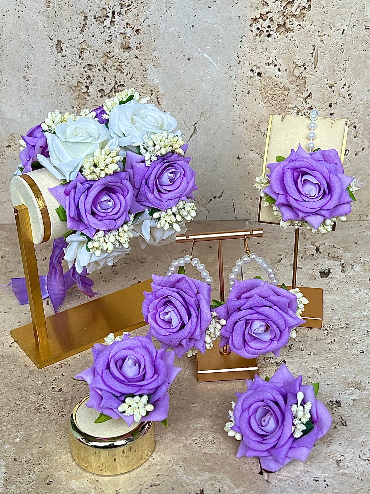 Purple Floral Set