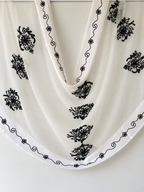 White Embroidered Dupatta