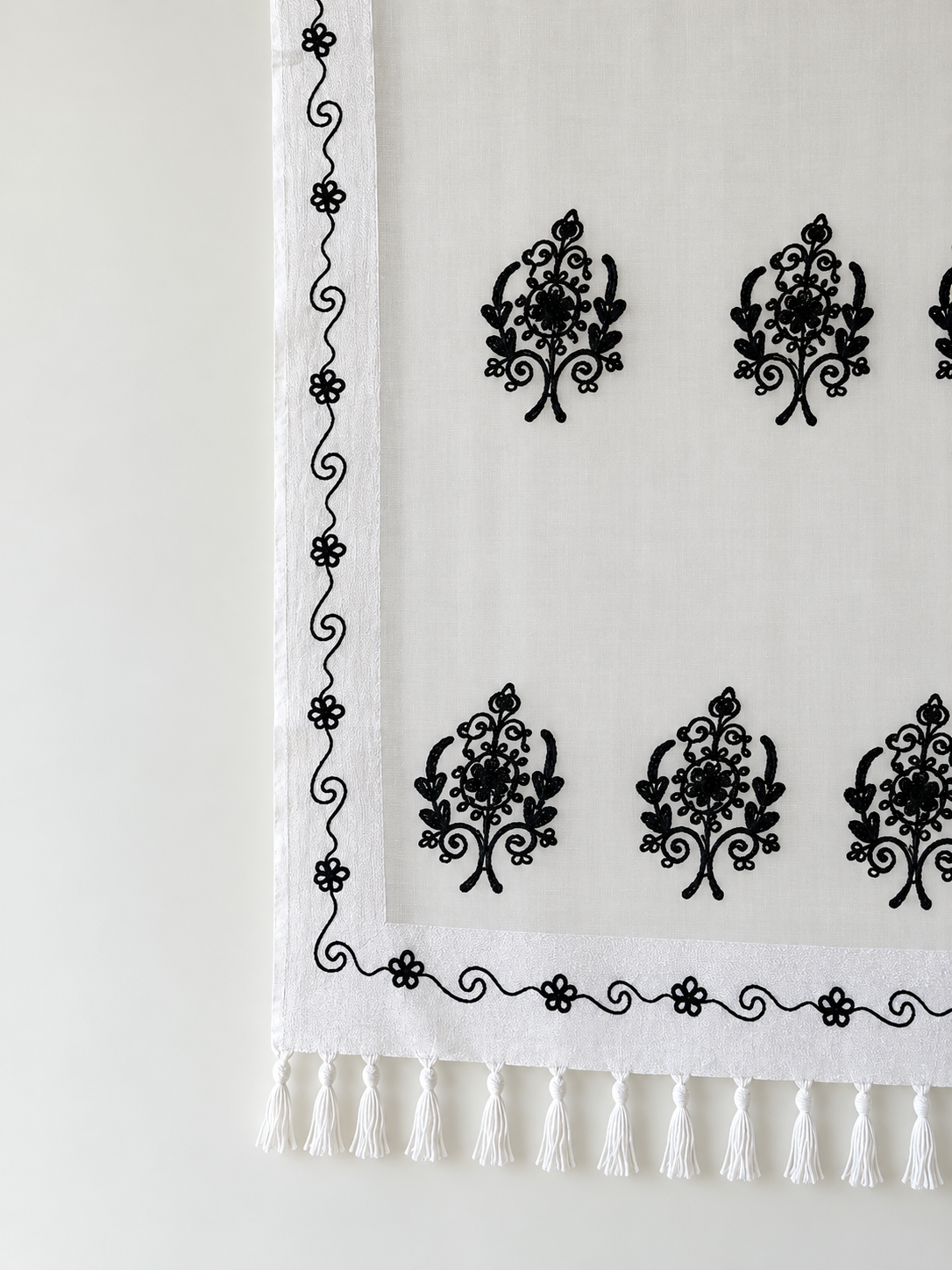 White Embroidered Dupatta